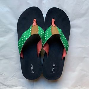 J. Crew flip flops